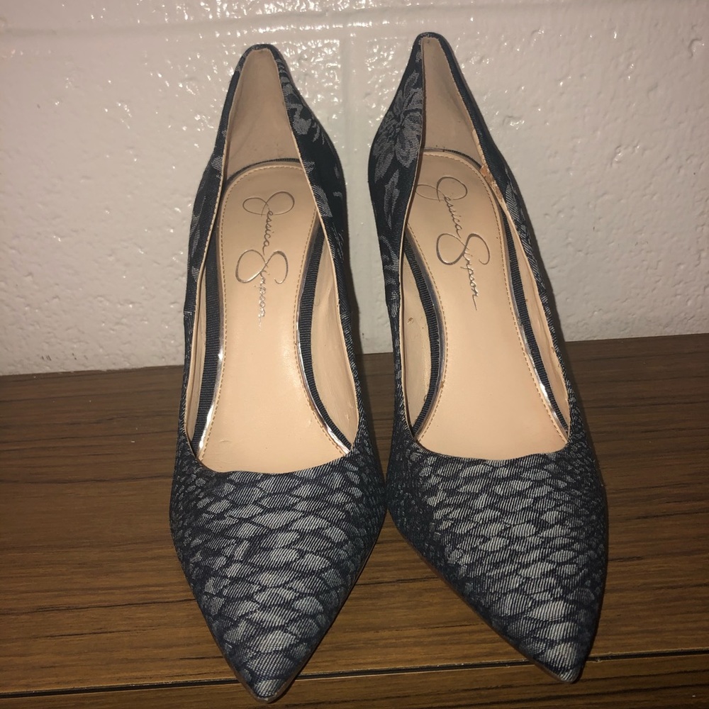 Jessica Simpson Lily Denim point heels